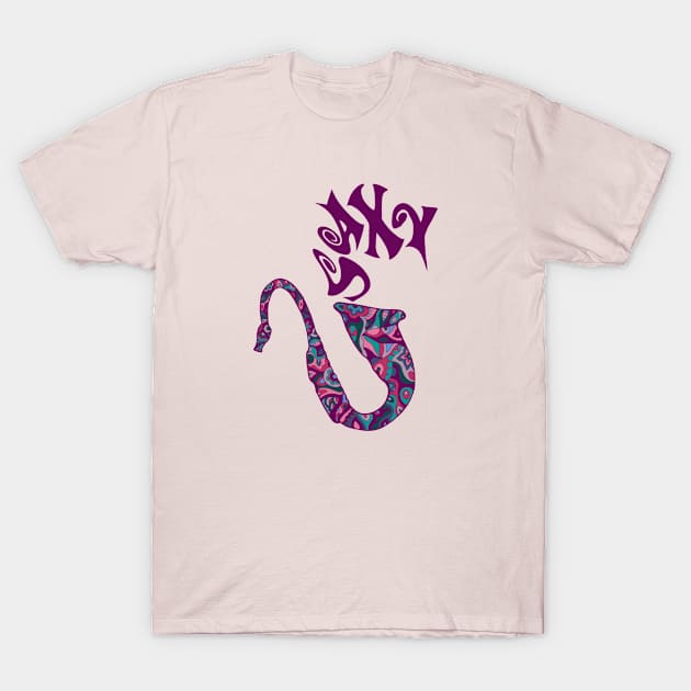 Saxy Saxophone T-Shirt by TimeTravellers